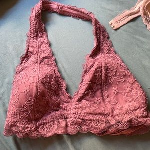 Hollister purple halter neck bralette